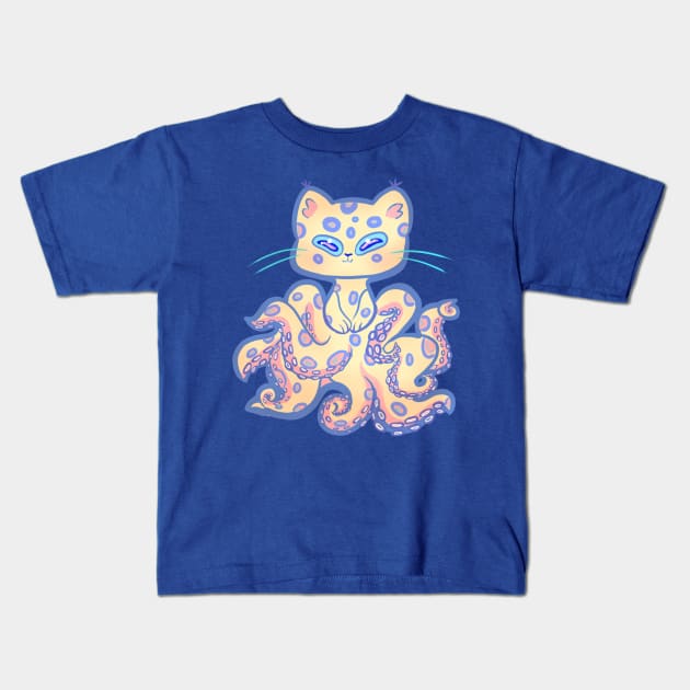 Catopus Kids T-Shirt by adorkablyfeline